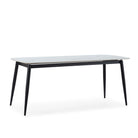 Mesa de comedor de porcelánico y metal Canillas