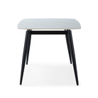 Mesa de comedor de porcelánico y metal Canillas