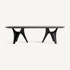 Mesa de comedor de roble Almegíjar negra