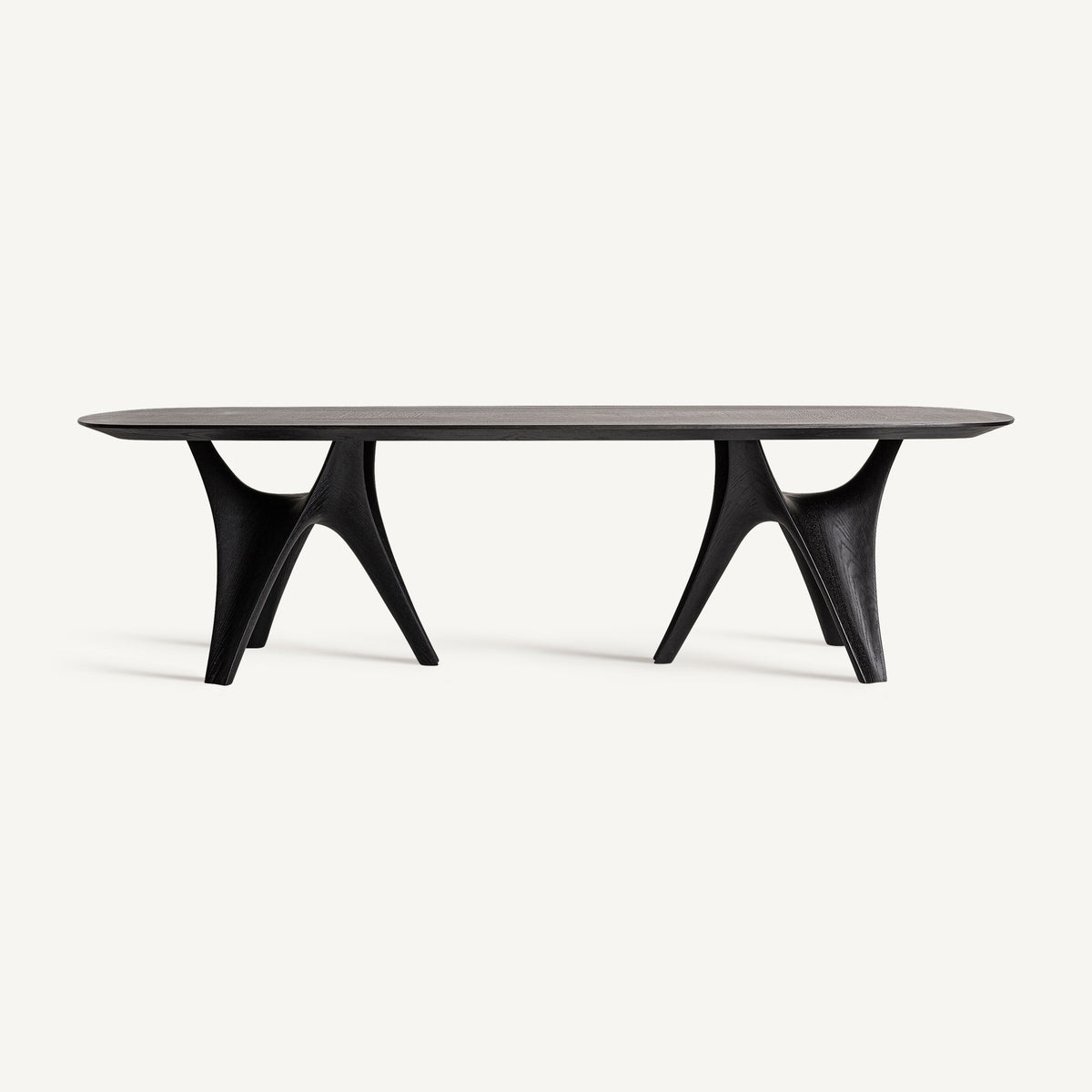 Mesa de comedor de roble Almegíjar negra