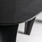 Mesa de comedor de roble Almegíjar negra