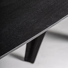 Mesa de comedor de roble Almegíjar negra