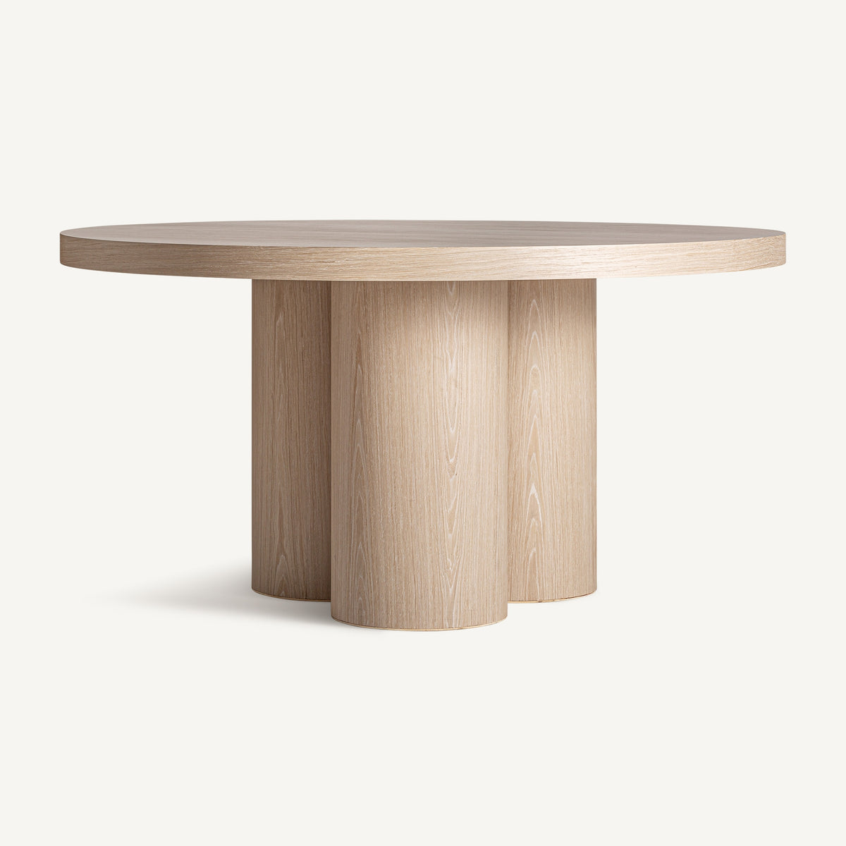 Mesa de comedor de roble Bayárcal 150 x 150 cm