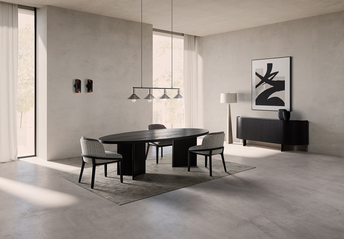 Mesa de comedor de roble Laroles