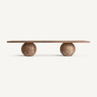 Mesa de comedor de teca reciclada Mehdia
