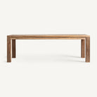 Mesa de comedor de teca reciclada Narila