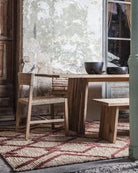 Mesa de comedor de teca reciclada Erosi