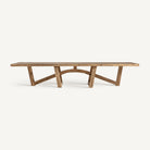 Mesa de comedor de teca reciclada Picena