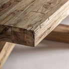 Mesa de comedor de teca reciclada Picena