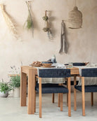 Mesa de comedor de teca reciclada Genesis