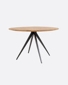 Mesa de comedor de teca reciclada y hierro Liku