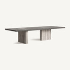 Mesa de comedor de travertino y fresno Alcolea