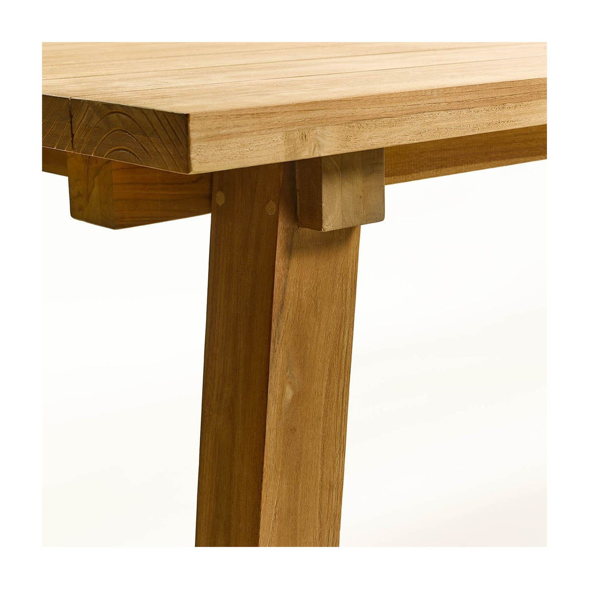 Mesa de comedor de vigas de madera Otívar