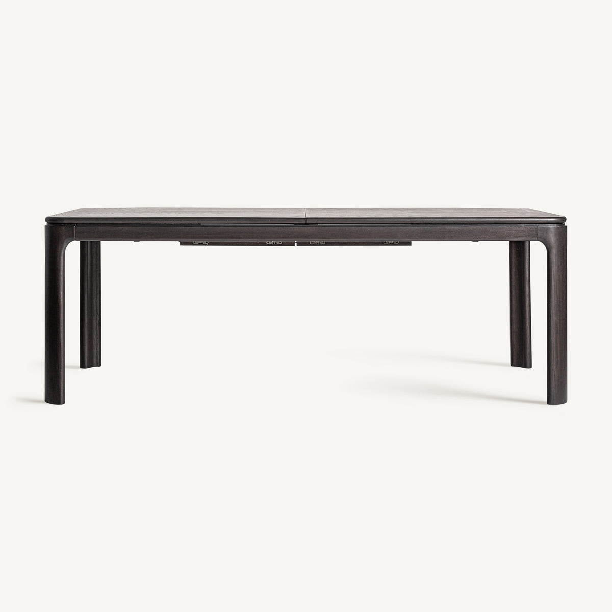 Mesa de comedor extensible de fresno negro Gallipoli