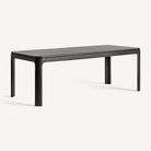 Mesa de comedor extensible de fresno negro Gallipoli