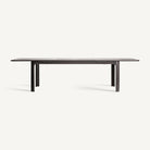Mesa de comedor extensible de fresno negro Gallipoli