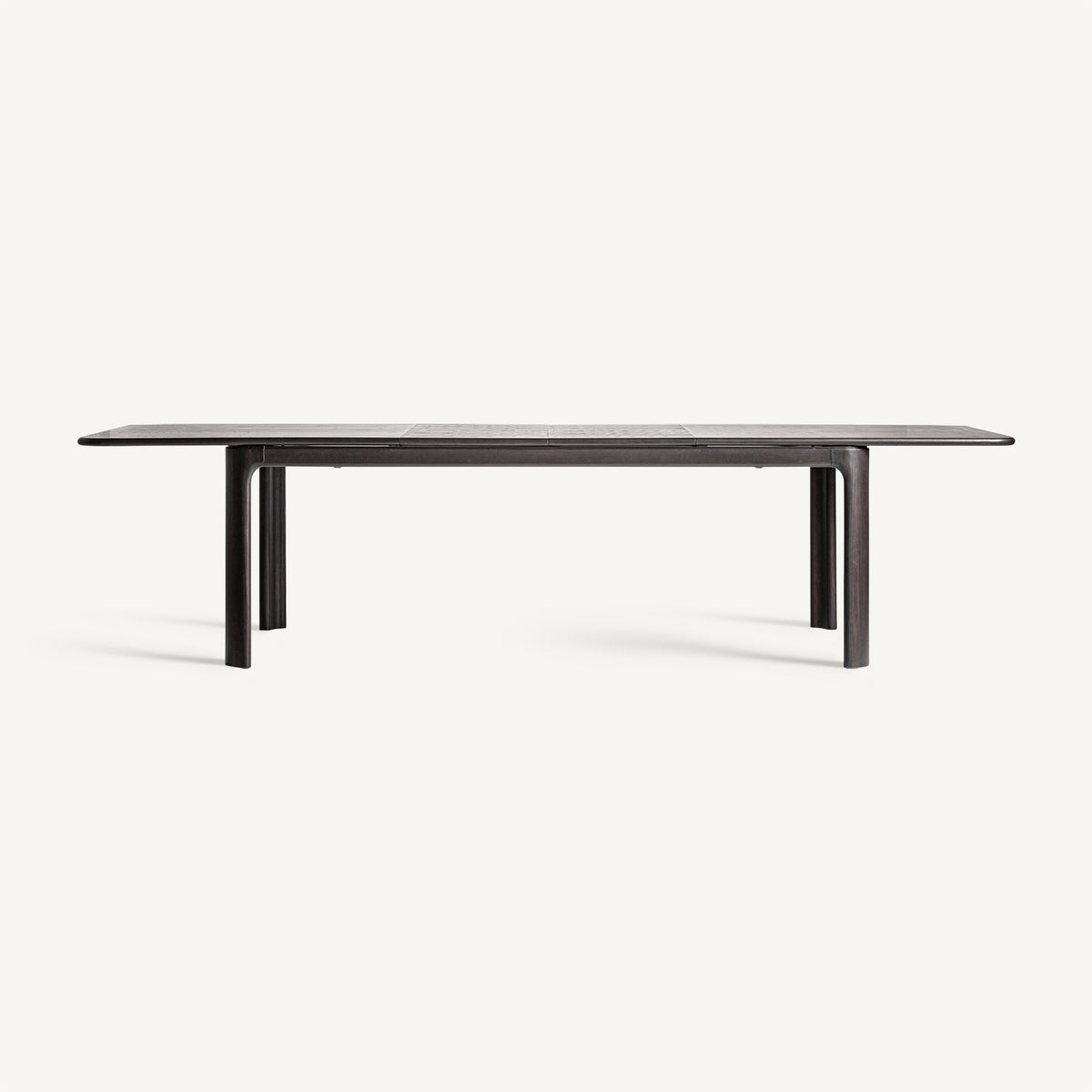 Mesa de comedor extensible de fresno negro Gallipoli