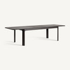 Mesa de comedor extensible de fresno negro Gallipoli