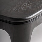Mesa de comedor extensible de fresno negro Gallipoli
