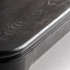 Mesa de comedor extensible de fresno negro Gallipoli