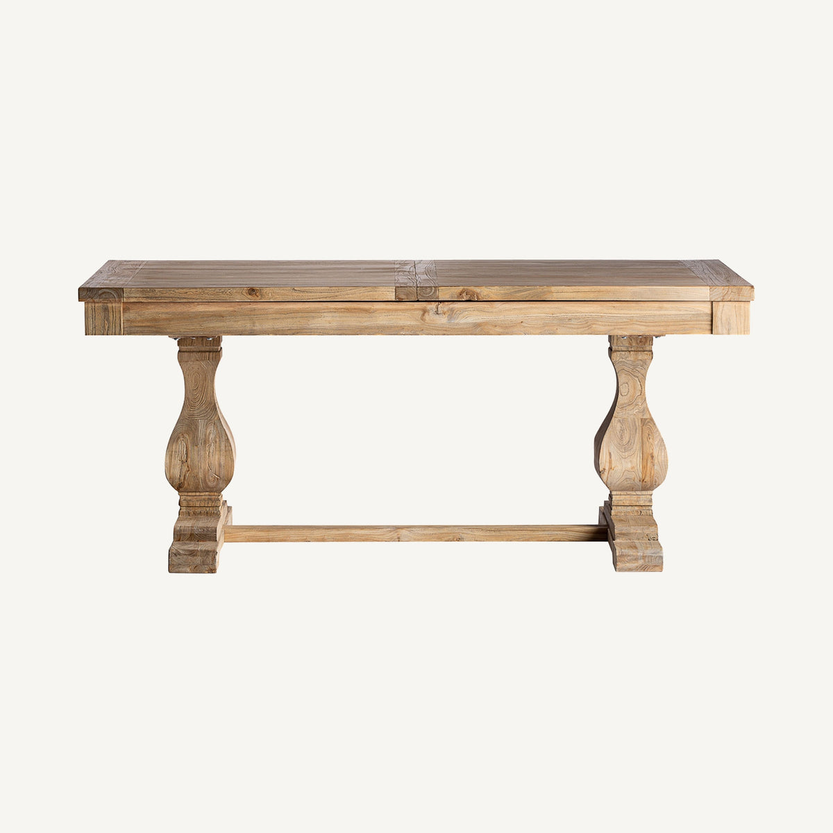 Mesa de comedor extensible de olmo reciclado Otranto 180 cm