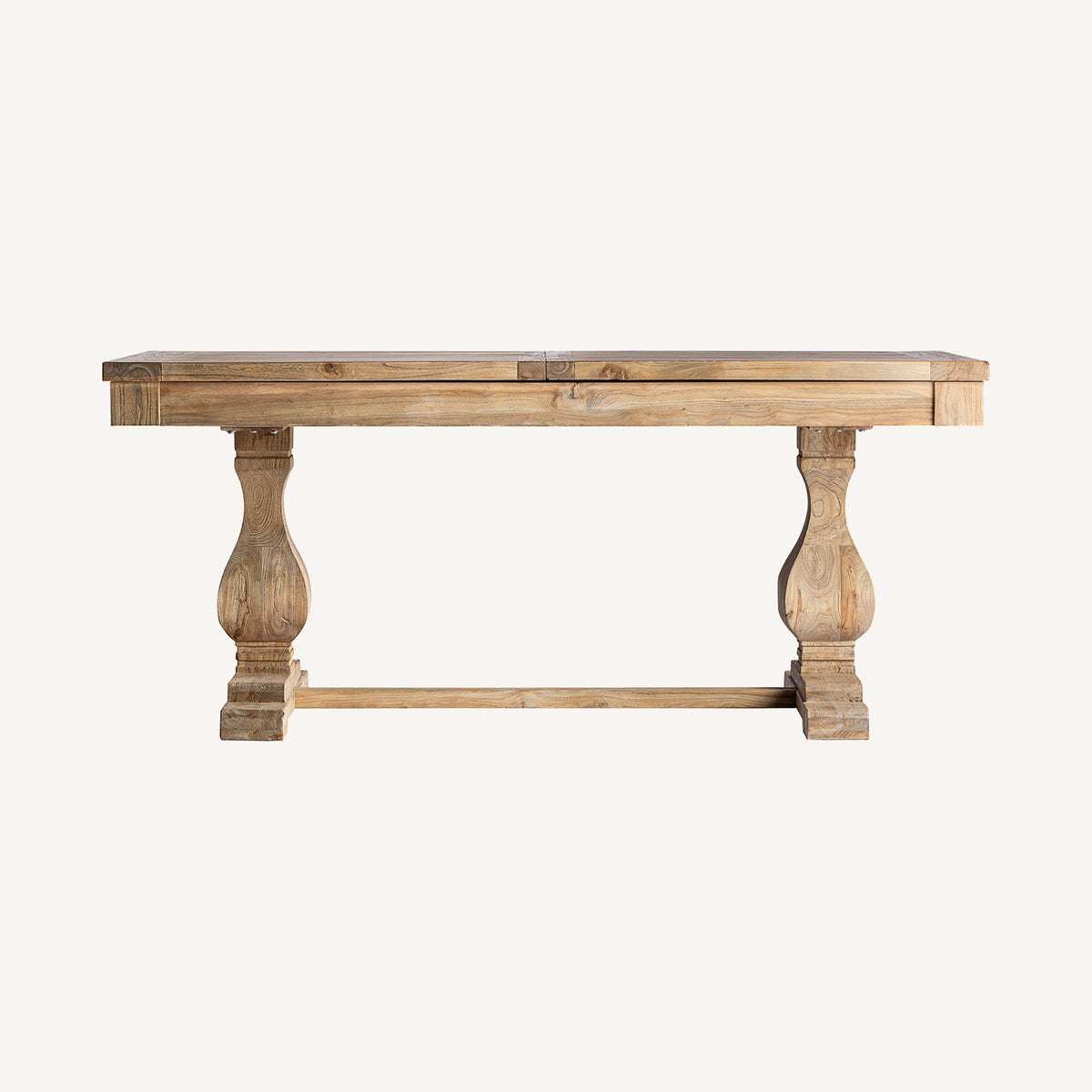 Mesa de comedor extensible de olmo reciclado Otranto 200 cm