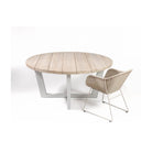 Mesa de comedor redonda de teca para exterior Marvão
