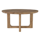 Mesa de comedor redonda de pino reciclado Alicia