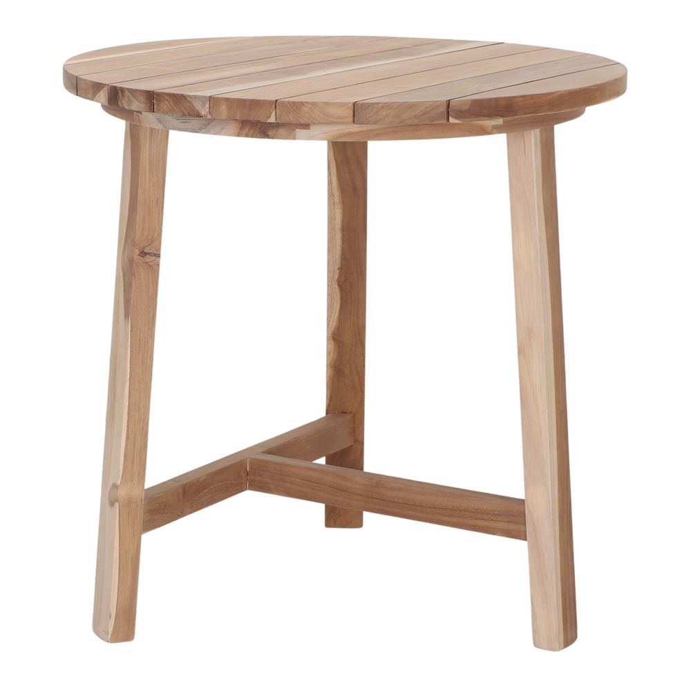 Mesa de comedor redonda de teca Adrien