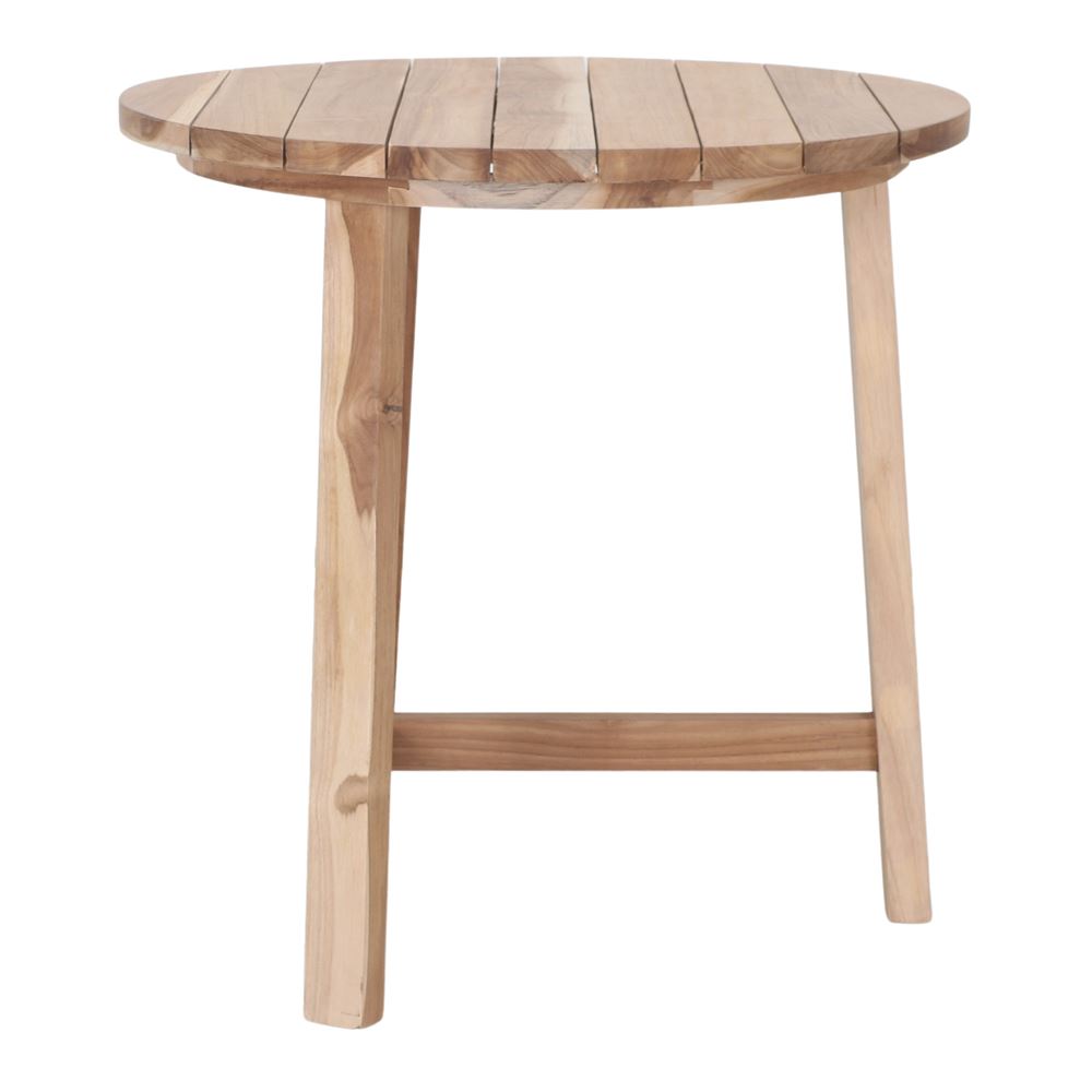 Mesa de comedor redonda de teca Adrien