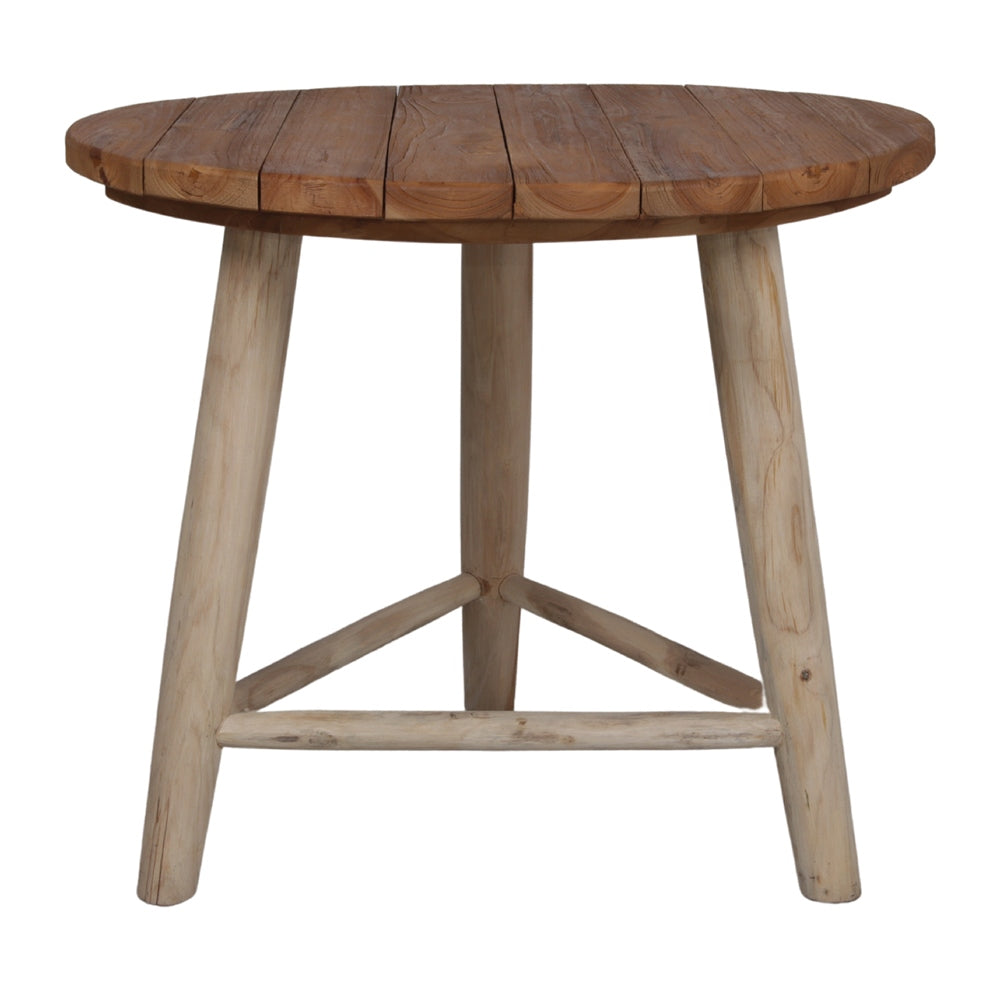 Mesa de comedor redonda de teca Lope