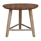 Mesa de comedor redonda de teca Lope