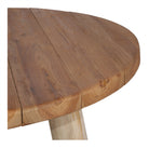 Mesa de comedor redonda de teca Lope