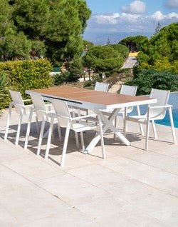 Mesa de Exterior Extensible Ajtala - #pino_y_jacaranda#