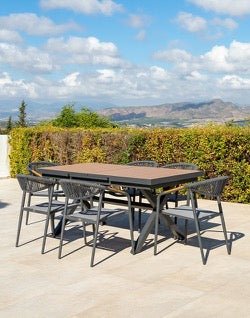 Mesa de Exterior Extensible Ajtala - #pino_y_jacaranda#
