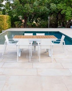 Mesa de Exterior Extensible Ajtala - #pino_y_jacaranda#