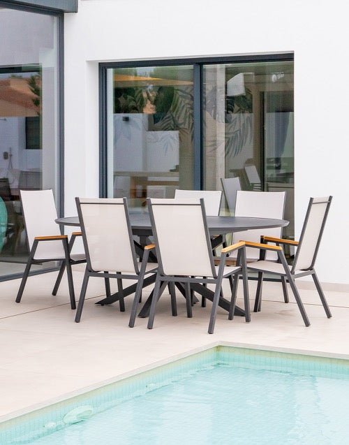 Mesa de Exterior Extensible Lorca - #pino_y_jacaranda#