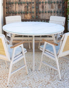 Mesa de Exterior Redonda Berd - #pino_y_jacaranda#