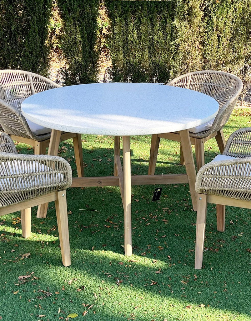 Mesa de Exterior Redonda Masis - #pino_y_jacaranda#