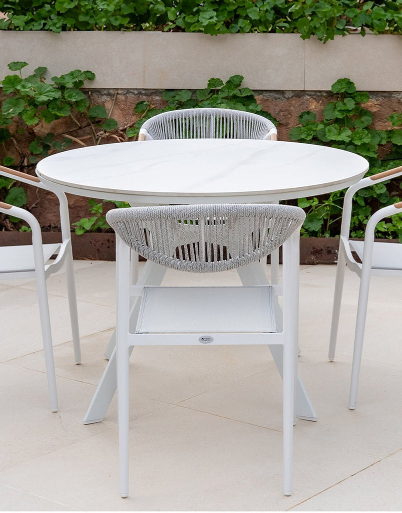 Mesa de Exterior Redonda Murcia - #pino_y_jacaranda#