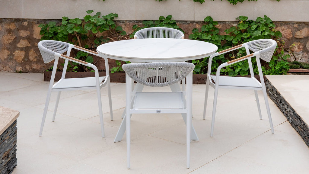 Mesa de Exterior Redonda Murcia - #pino_y_jacaranda#
