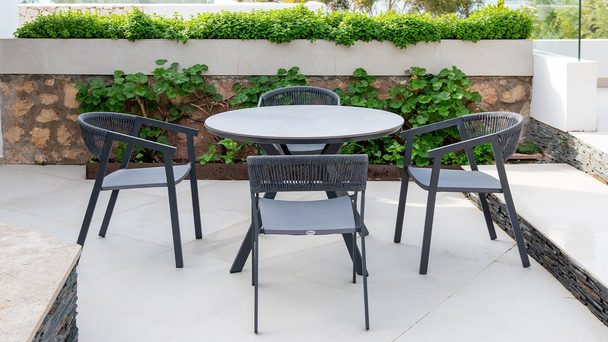 Mesa de Exterior Redonda Murcia - #pino_y_jacaranda#