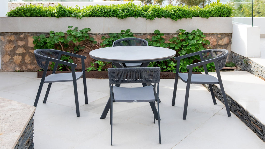 Mesa de Exterior Redonda Murcia - #pino_y_jacaranda#