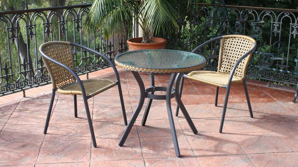 Mesa de Exterior Redonda Sevan - #pino_y_jacaranda#