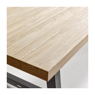 Mesa de comedor de exterior grafito y teca envejecida Almuñécar