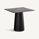 Mesa de mango y mármol Juviles negra