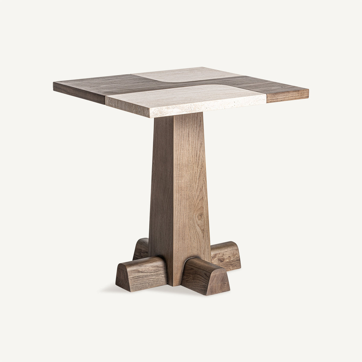 Mesa de roble y travertino Fondales