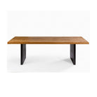 Mesa de comedor de roble y metal Puerto