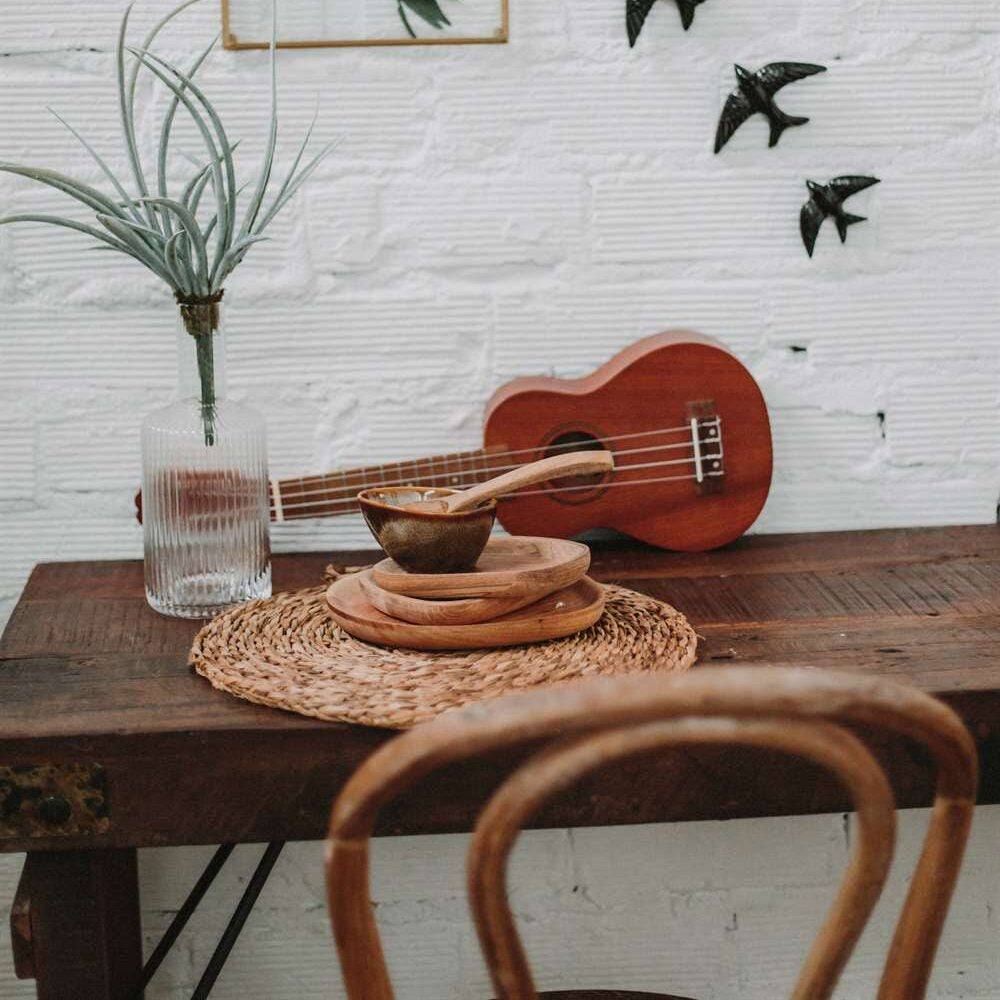 Mesa plegable de madera envejecida Thomas