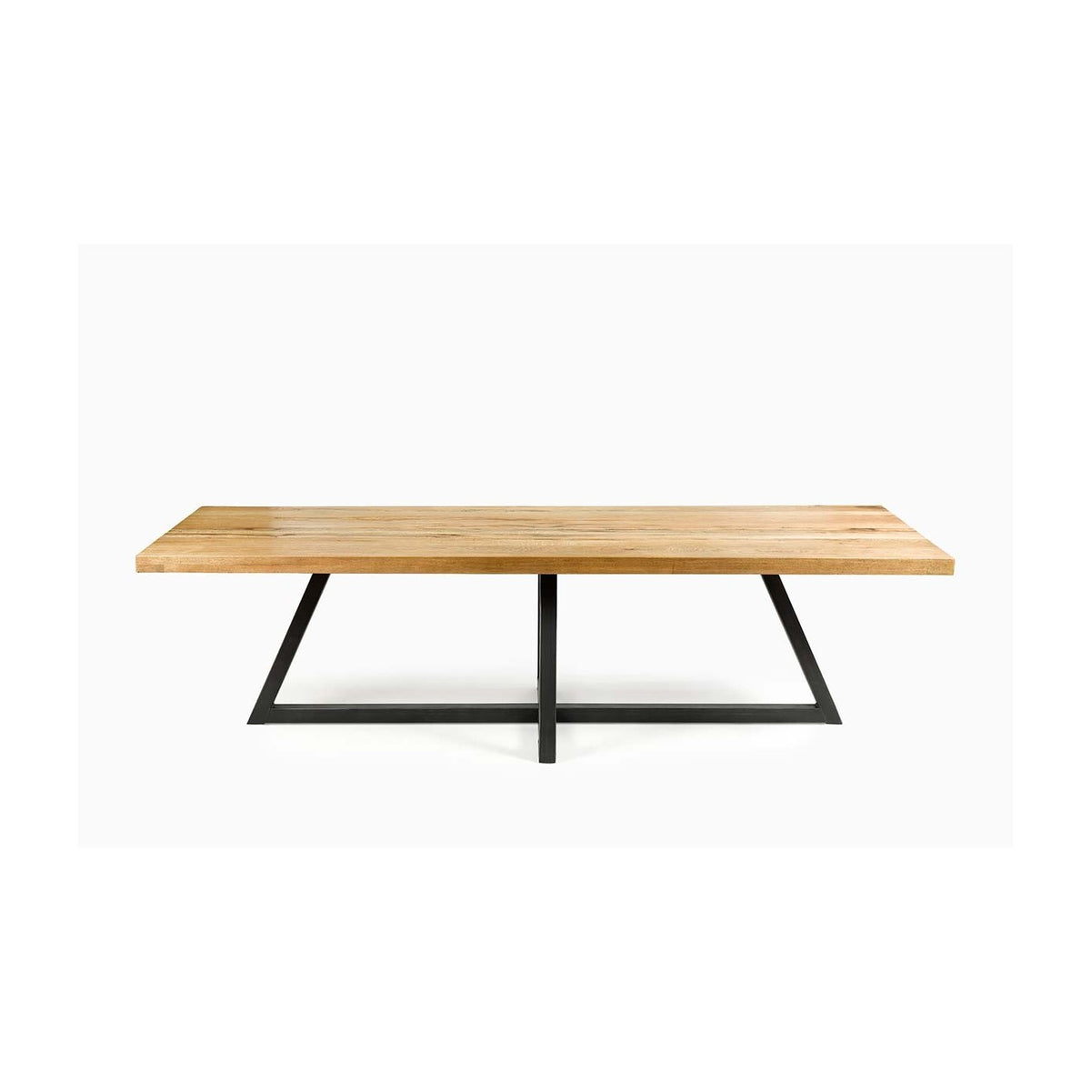 Mesa de comedor de roble macizo y pie central Alcaucín